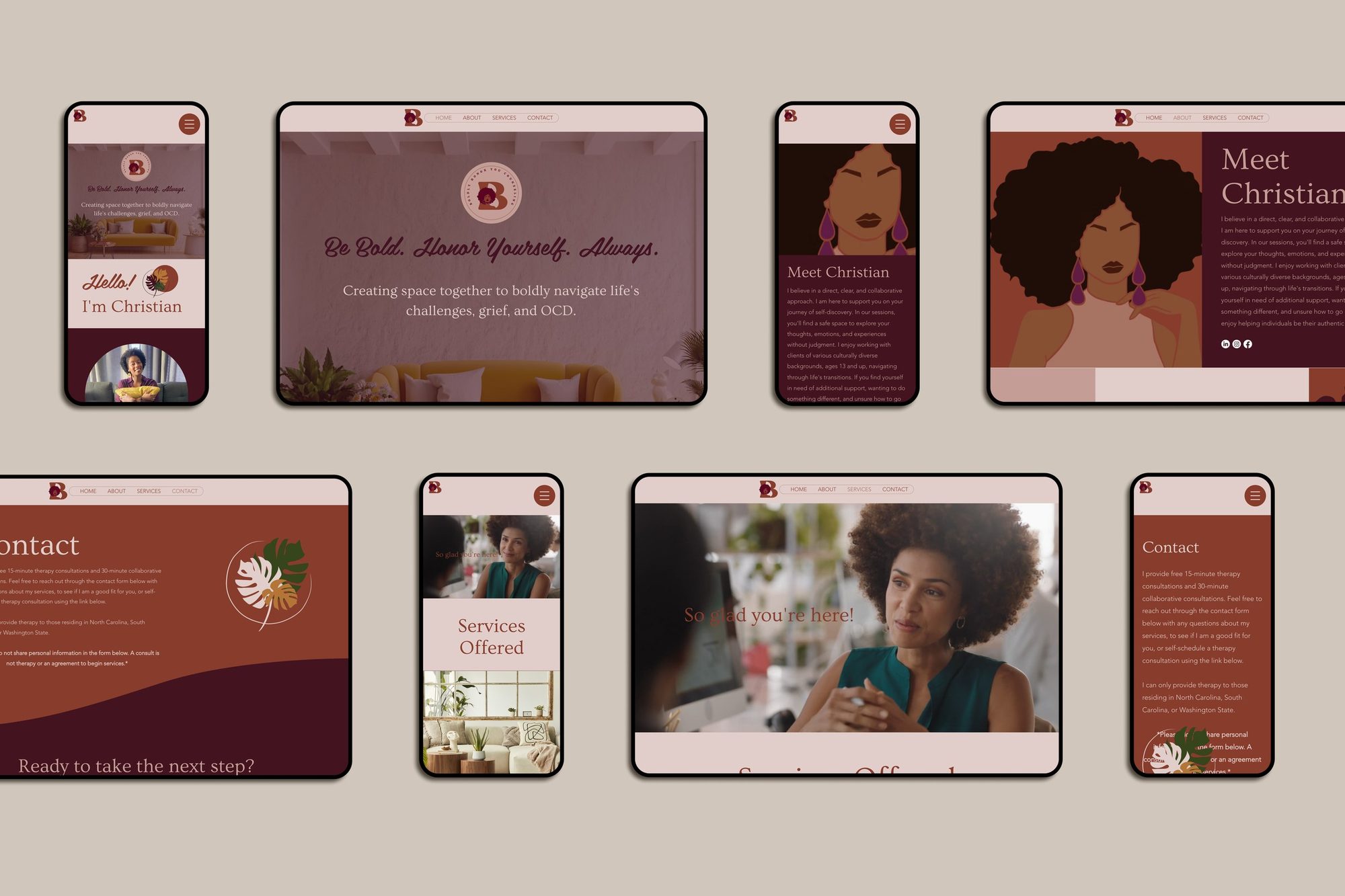 Boldly Honor You on four phones and four tablets.