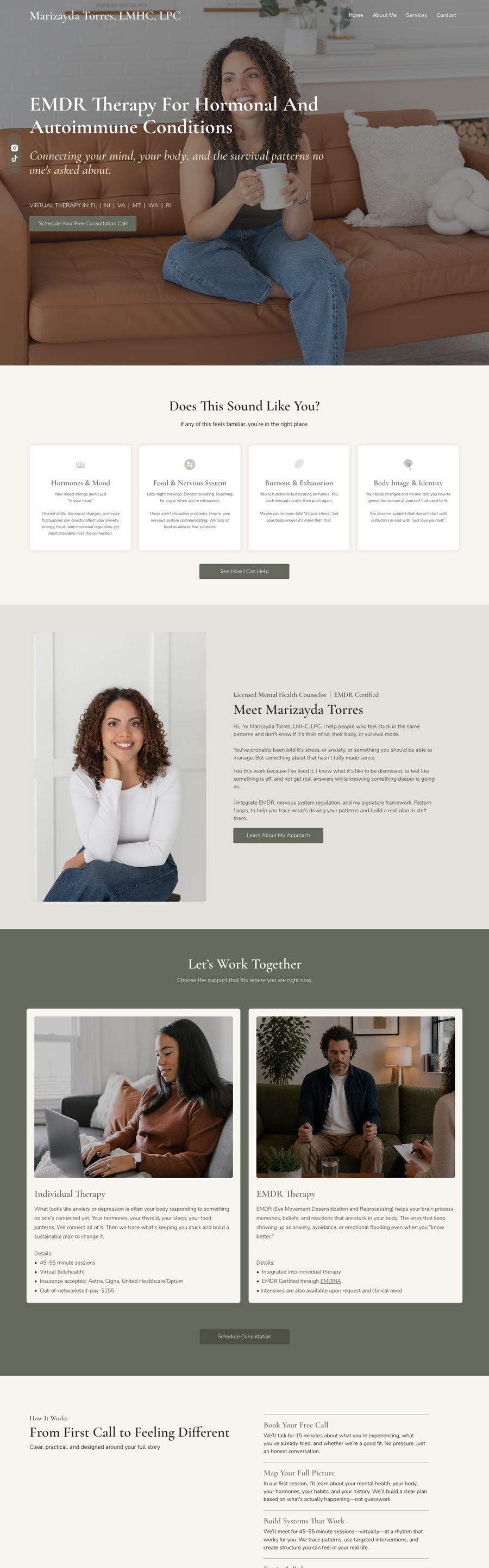 The full 2026 Healing Touchstone homepage.