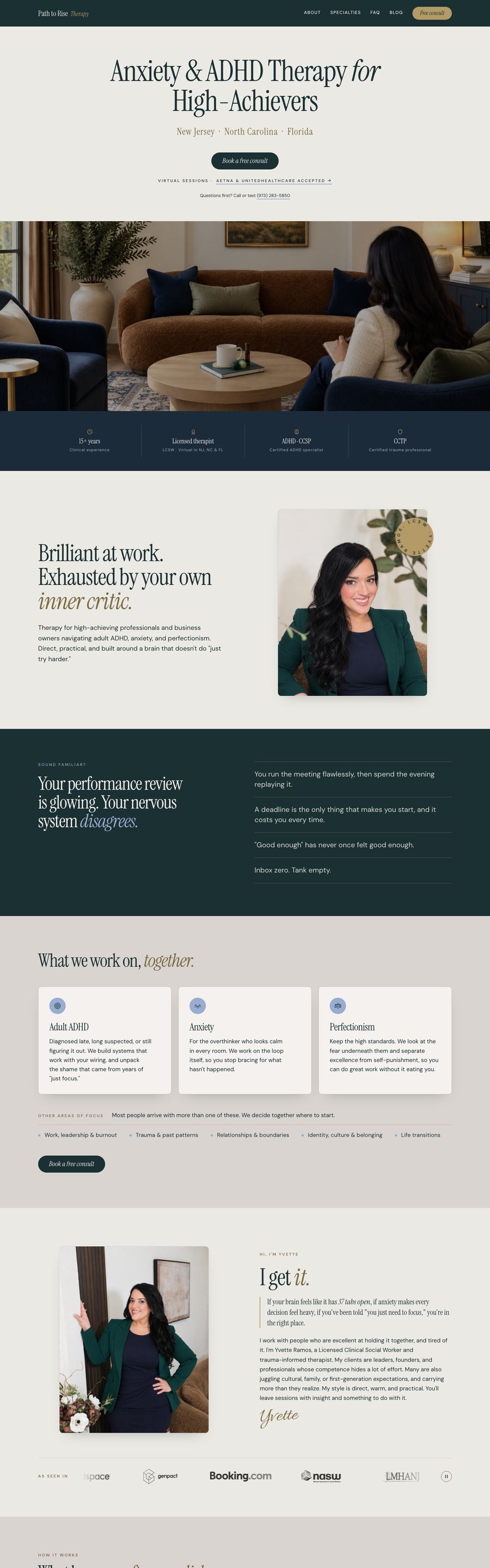 The full new Path to Rise homepage.